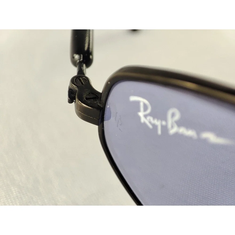 Vintage B&L‎ Ray-Ban W1739 Sport Series 3 Sunglasses Black Blue Lens Mint